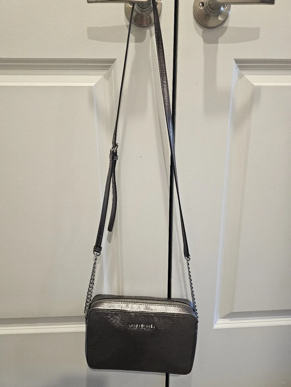 MICHAEL KORS Metallic Rose Gold Crossbody